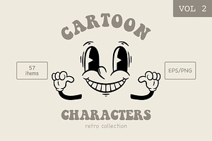 Cartoon Retro Characters. Vol 2