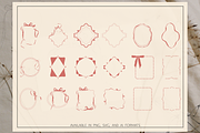 Elegant Bows & Frames – Clipart, a Decorative Illustration by NatalieArtsDenysenko (Thumbnail 2 of 11)