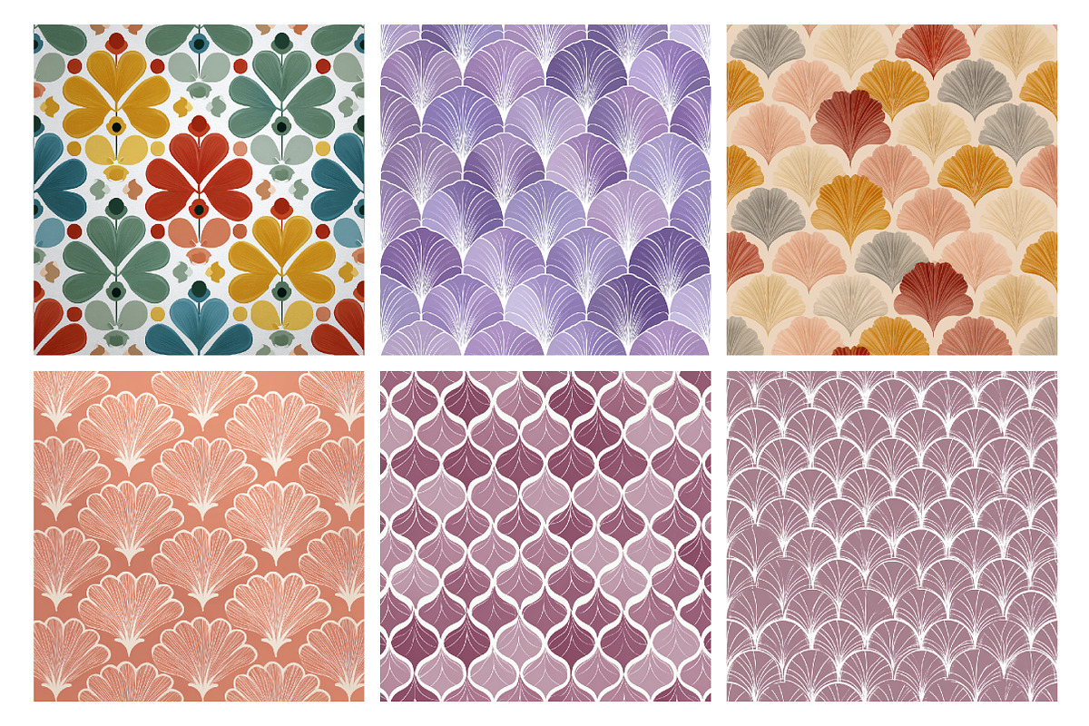Art Deco Digital Paper Bundle, a Pattern Graphic by DreamArtGraphic (Photo 2 of 5)