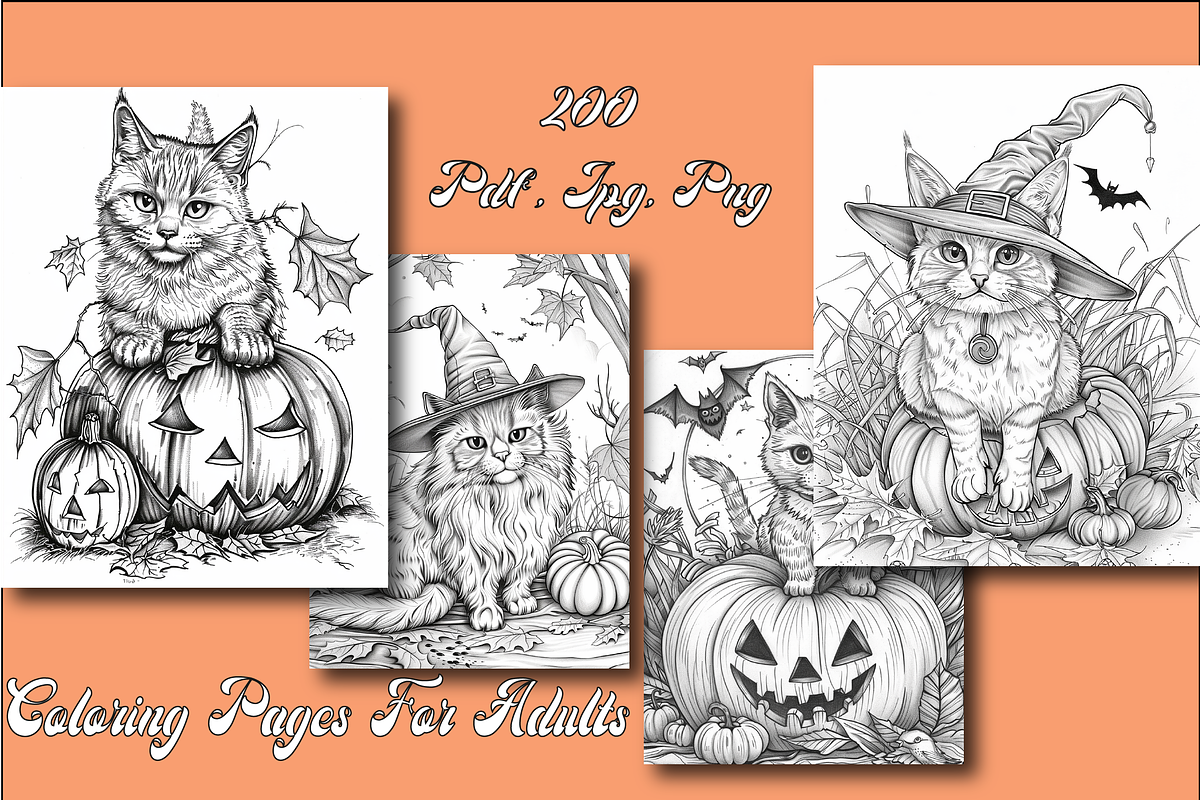 Halloween Animals Coloring Book, an Animal Illustration by Design Zone