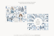 Winter Wonderland Clip Art Bundle, a Person Illustration by GlamArtZhanna (Thumbnail 2 of 8)