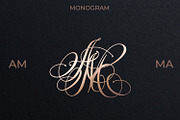 MA AM Wedding Monogram Logo, a Branding & Logo Template by LogoAV (Thumbnail 1 of 6)