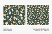 Dark cottage floral pattern, a Pattern Graphic by Pink Studio Art (Thumbnail 2 of 3)
