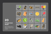Tennis 3D Icons - Rallya, a Sport Illustration by twinstd (Thumbnail 6 of 6)