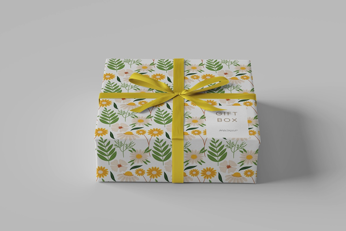 Gift Box Mockup, a Packaging Mockup by Tokobeta (Photo 3 of 8)