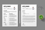 CV Template Design, a Resume Template by MightyDesign (Thumbnail 1 of 8)