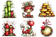 Chinese New Year Clipart, an Illustration by Craft Nest (Thumbnail 3 of 8)