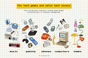 Nostalgic Tech Clipart - 90s-Y2K, a Decorative Illustration by Curiouss (Thumbnail 4 of 9)