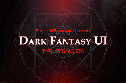 Dark Fantasy UI Set
