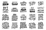 Coffee hand drawn lettering set, a Decorative Illustration by Mariart_i (Thumbnail 3 of 5)