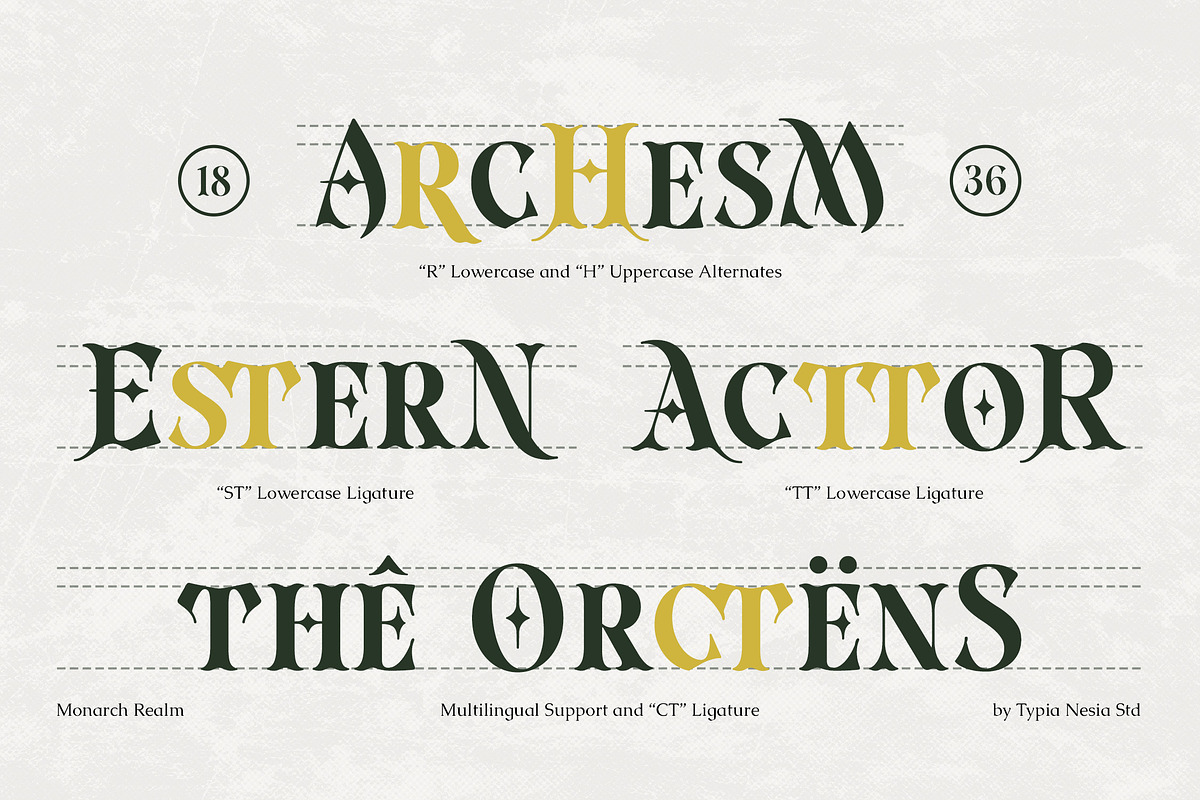 Monarch Realm - Classic Fantasy Font, a Font by Typia Nesia (Photo 5 of 12)
