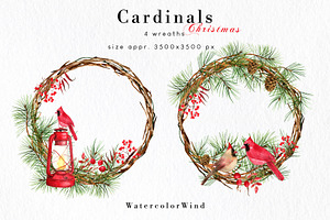 Christmas Cardinal Clipart