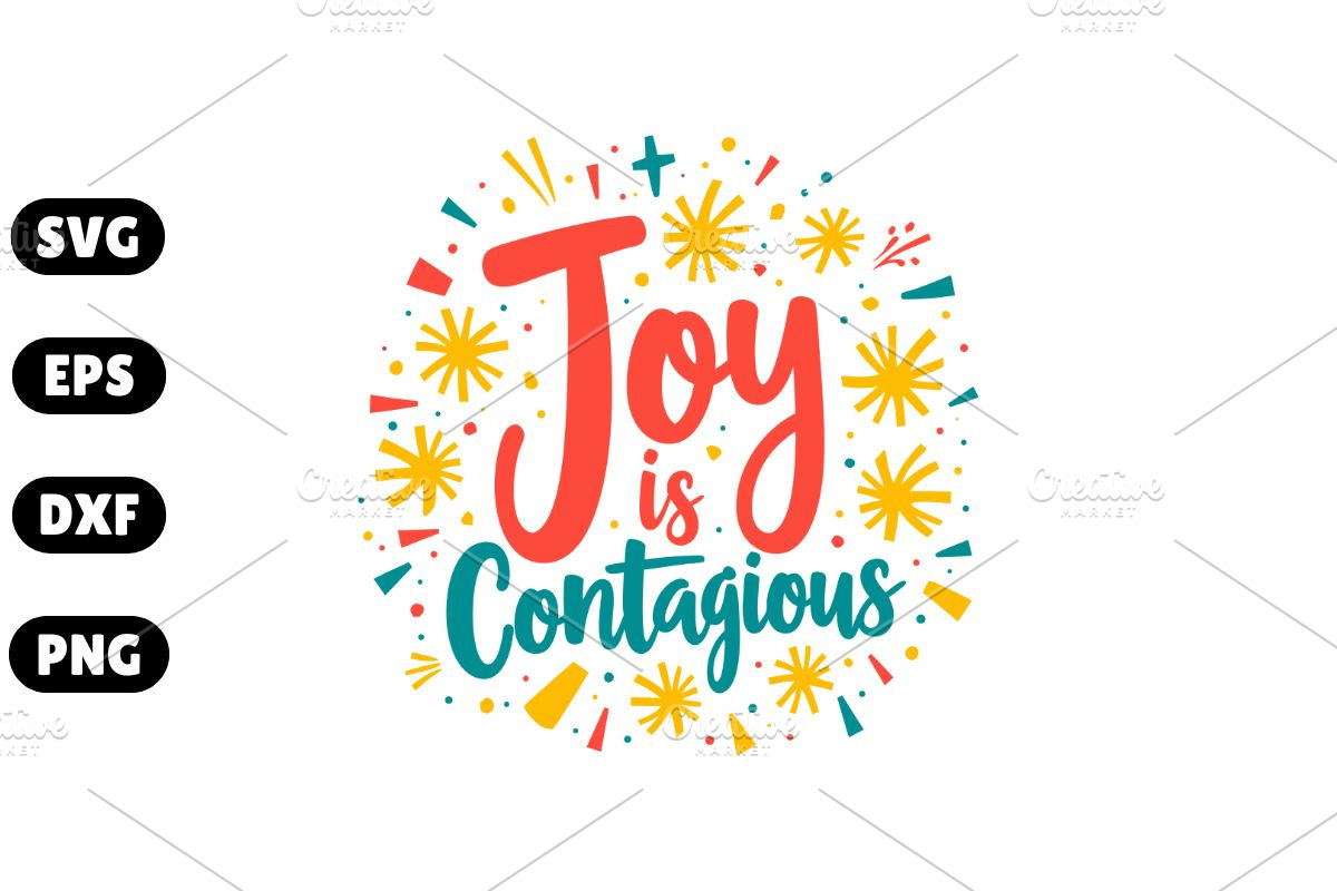 Joy is Contagious SVG, an Illustration by Awieee1 (Photo 1 of 4)