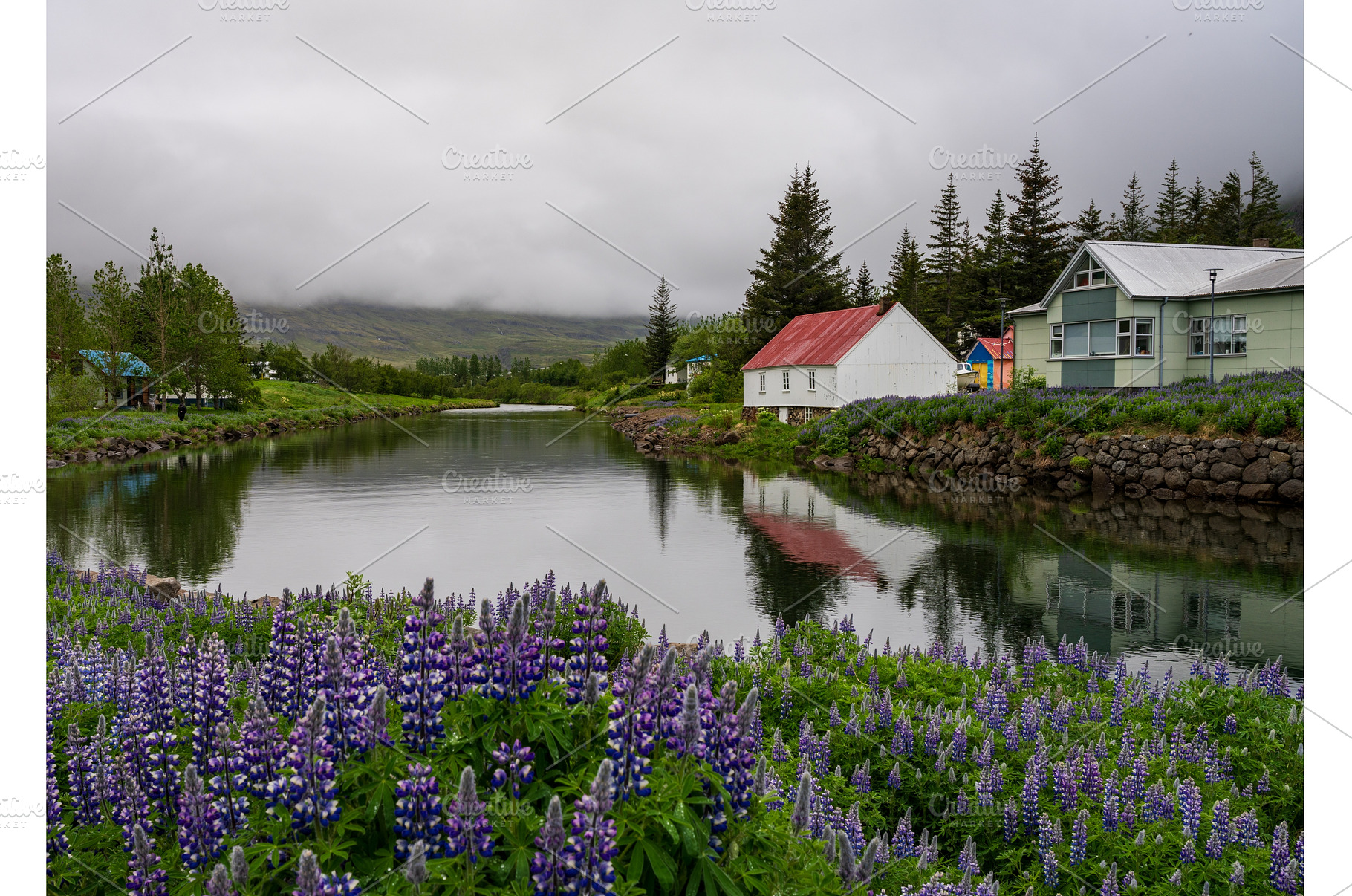 Peaceful scene in Seydisfjordur of, an Architecture Photo by Backyard Stock