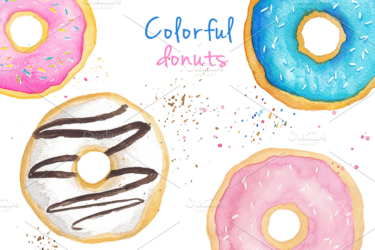 Watercolo Breakfast - Coffee Time, a Food Illustration by MaraquelaStudio (Photo 4 of 7)