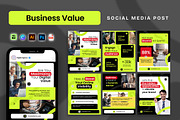 Business Value - Social Media Post, a Social Media Template by Jiwstudio (Thumbnail 1 of 4)