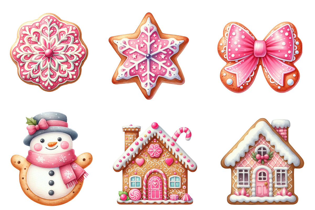 Christmas Cookie Clipart, an Illustration by CreationArt (Photo 2 of 5)