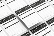 Minimal Order Form Template, a Flyer Template by afsar.hossain (Thumbnail 1 of 2)