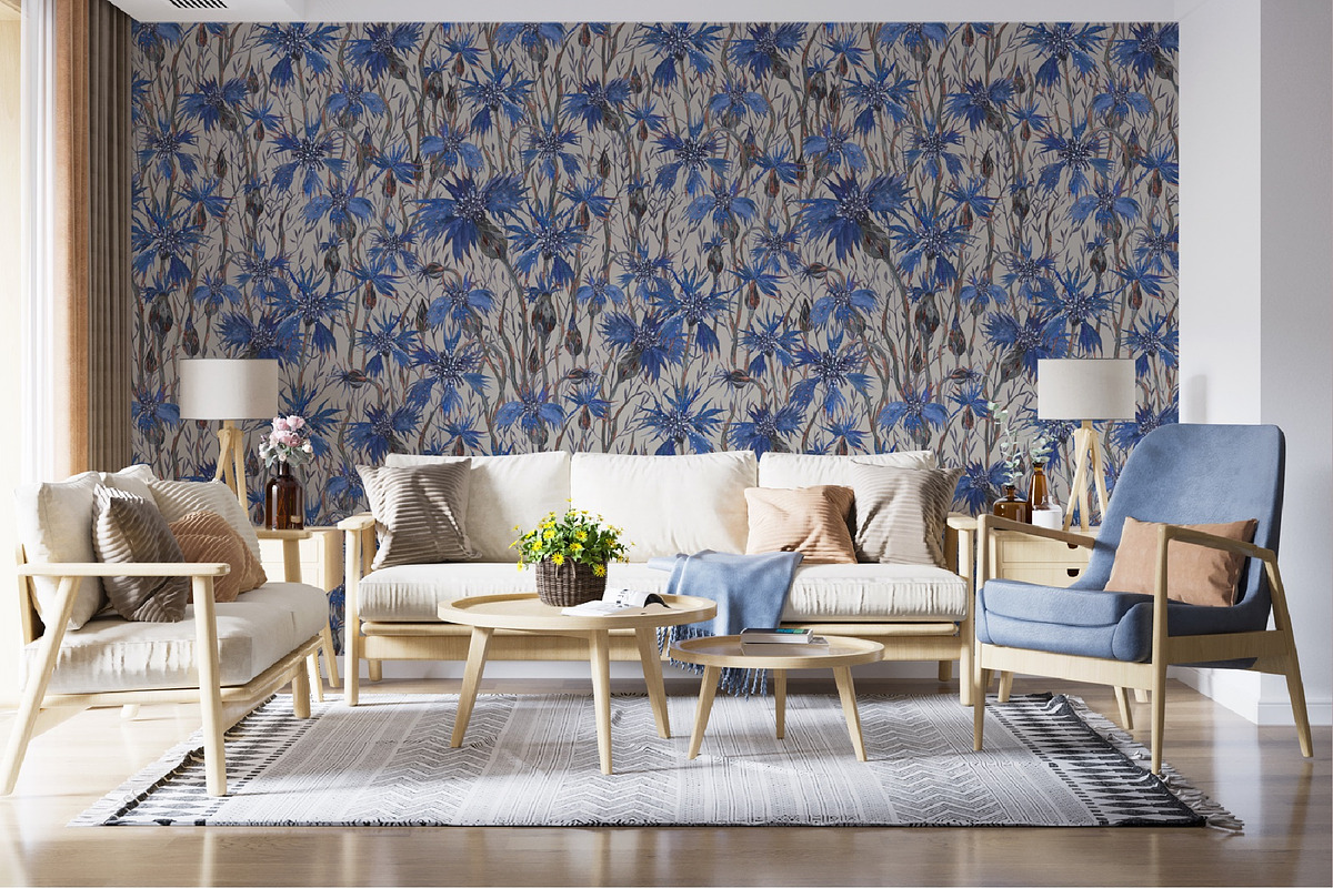 Pattern Cornflowers, an Illustration by PASHKOVA (Photo 12 of 14)