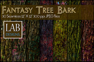 30 Fantasy Tree Bark Textures