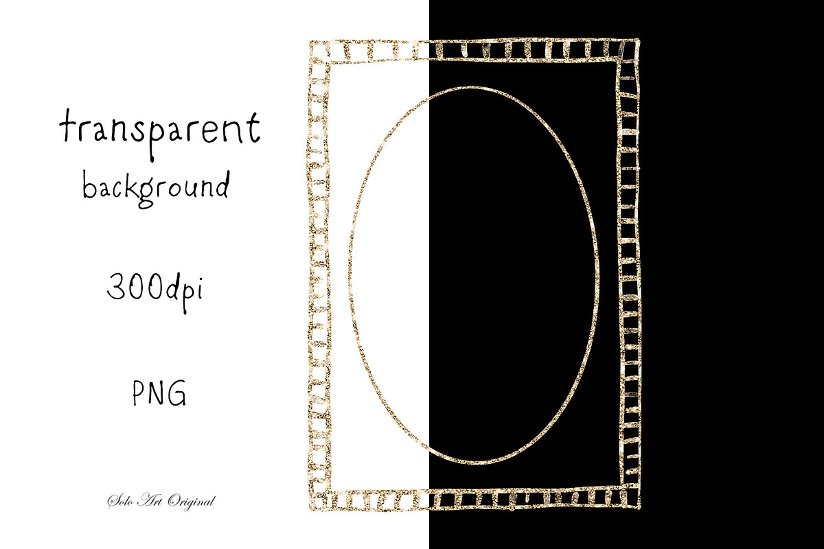 Whimsical Gold Frames Hand drawn, a Graphic by Solo Art Original (Photo 11 of 14)