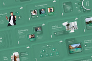 Neumorph Green PowerPoint Template, a Presentation Template by Brandearth RRGraph (Thumbnail 4 of 7)