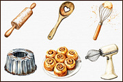 Vintage Baking Sublimation Clipart, an Illustration by Sublimation Artist (Thumbnail 3 of 6)