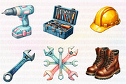 Labor Day Clipart, an Illustration by CreationArt (Thumbnail 2 of 5)