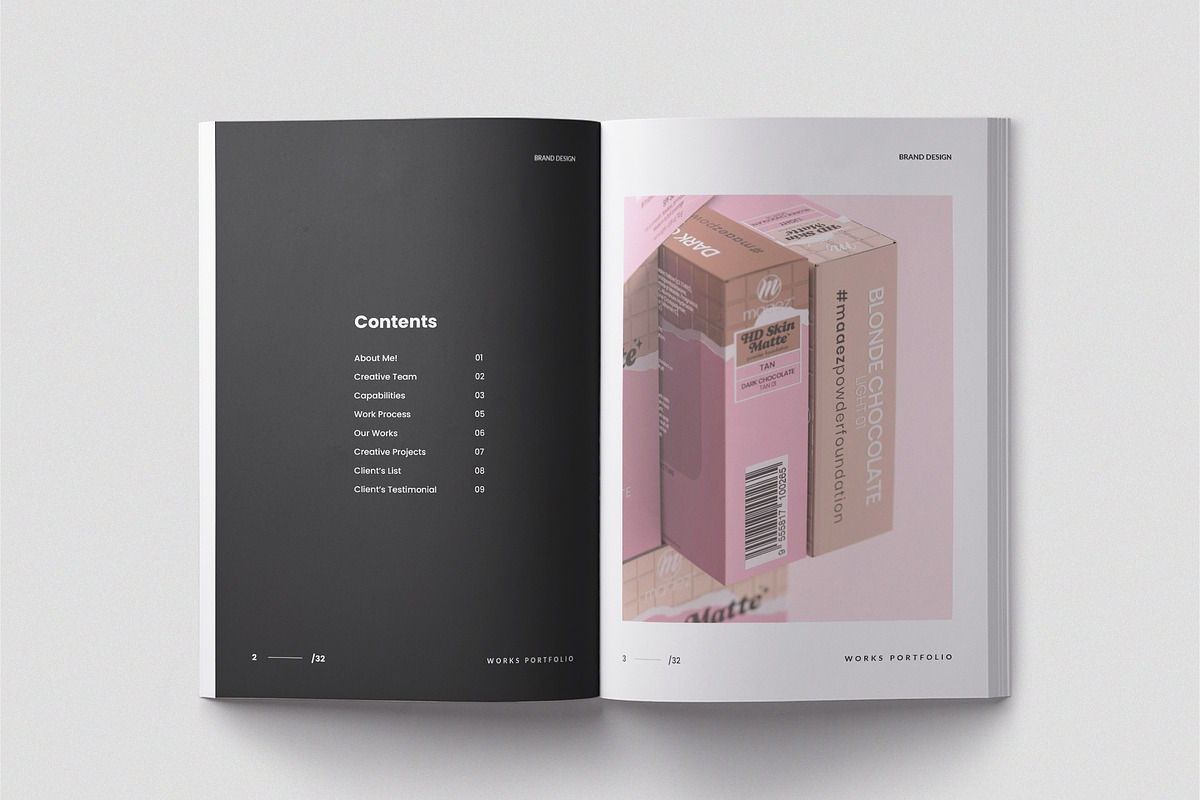 Works Portfolio Template | CANVA, a Brochure Template by TemplateFolio-Shop (Photo 4 of 15)