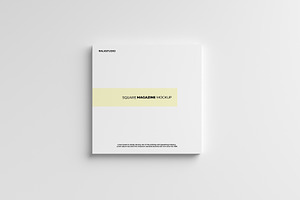 Square Magazine Mockup