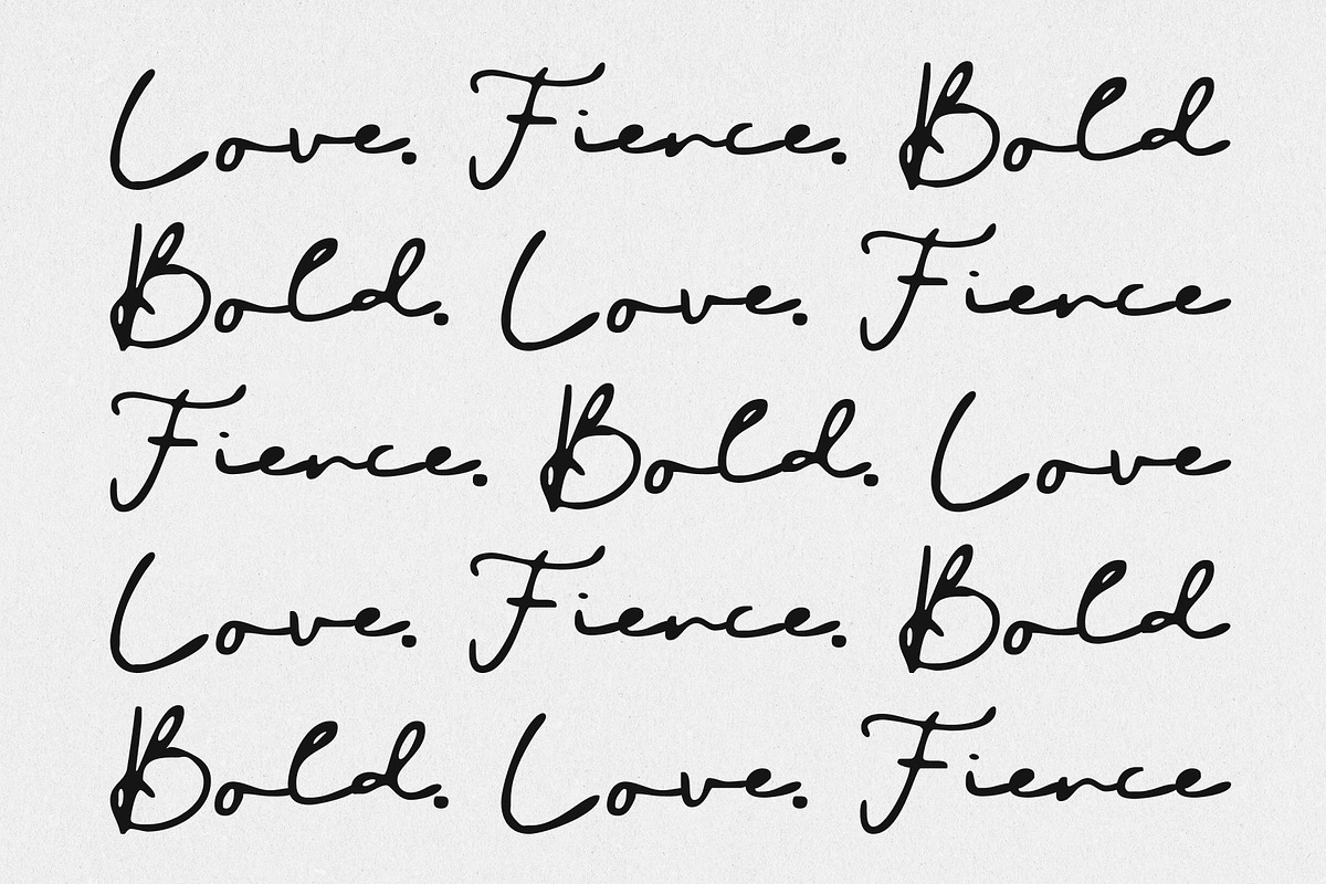 CS Bonjour Drawn, a Script Font by Craft Supply Co. (Photo 4 of 8)