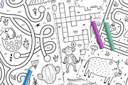 Activities for Kids Big Collection, an Animal Illustration by Gulnara Sabirova (Thumbnail 6 of 15)