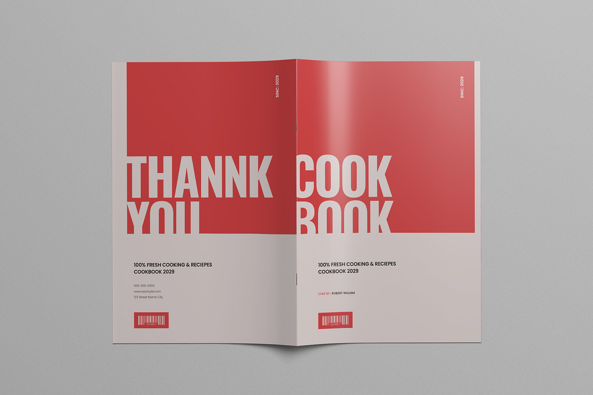 Cookbook Recipe Book Layout, a Brochure Template by Pixelpick (Photo 9 of 9)