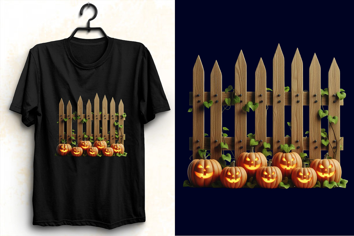 Watercolor Halloween Fence Sublimati, an Illustration by SVGArt (Photo 5 of 8)