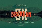 Brondan SX, a Sans Serif Font by Morisco (Thumbnail 1 of 6)