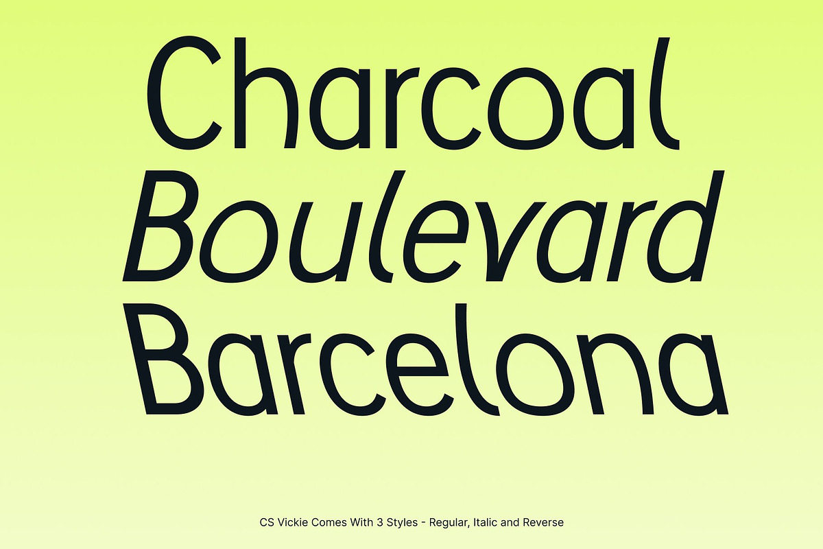 CS Vickie – Sans Serif Typeface, a Sans Serif Font by Craft Supply Co. (Photo 3 of 8)