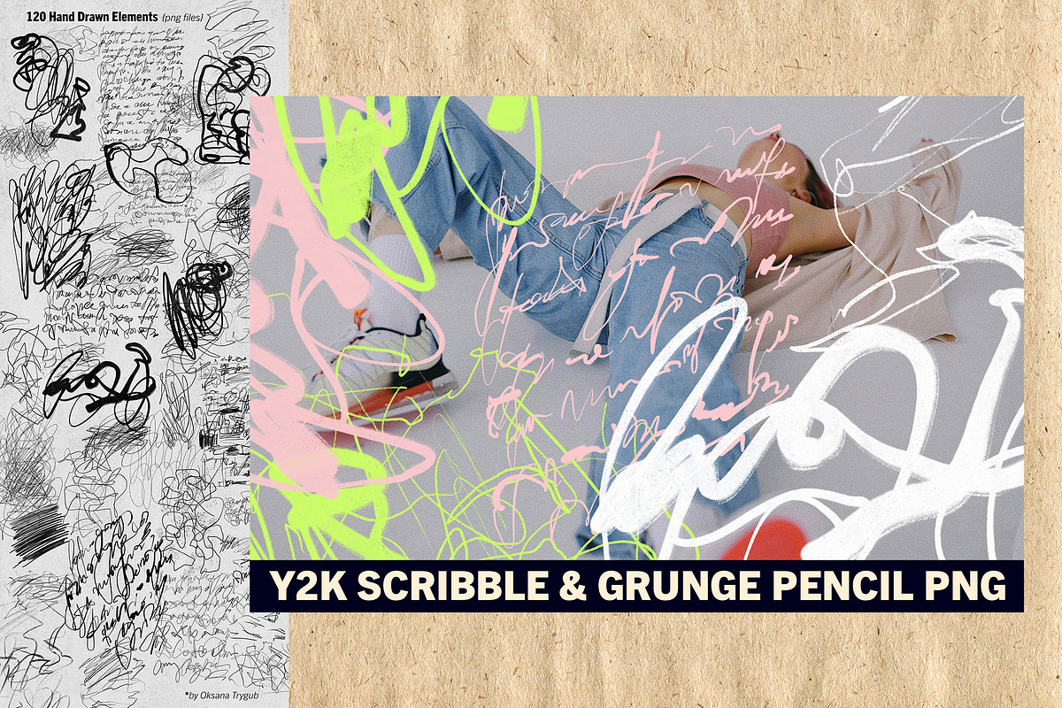 Bundle: Graffiti, Texture, Lettering, an Object Graphic by Oksana Trygub (Photo 7 of 19)