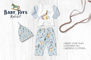 Watercolor Baby Toys & Alphabet, an Object Graphic by Ana-Sakuta (Thumbnail 8 of 21)