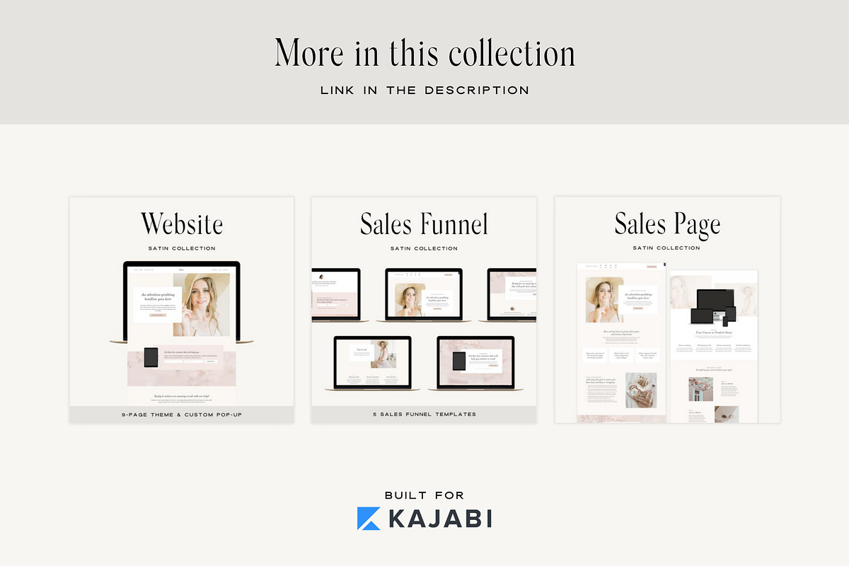 Kajabi Link in Bio Page Template, a Landing Page Template by Pixel & Flow (Photo 9 of 9)