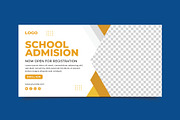 School Admission Banner Template, a Flyer Template by taieefbakshi (Thumbnail 2 of 2)