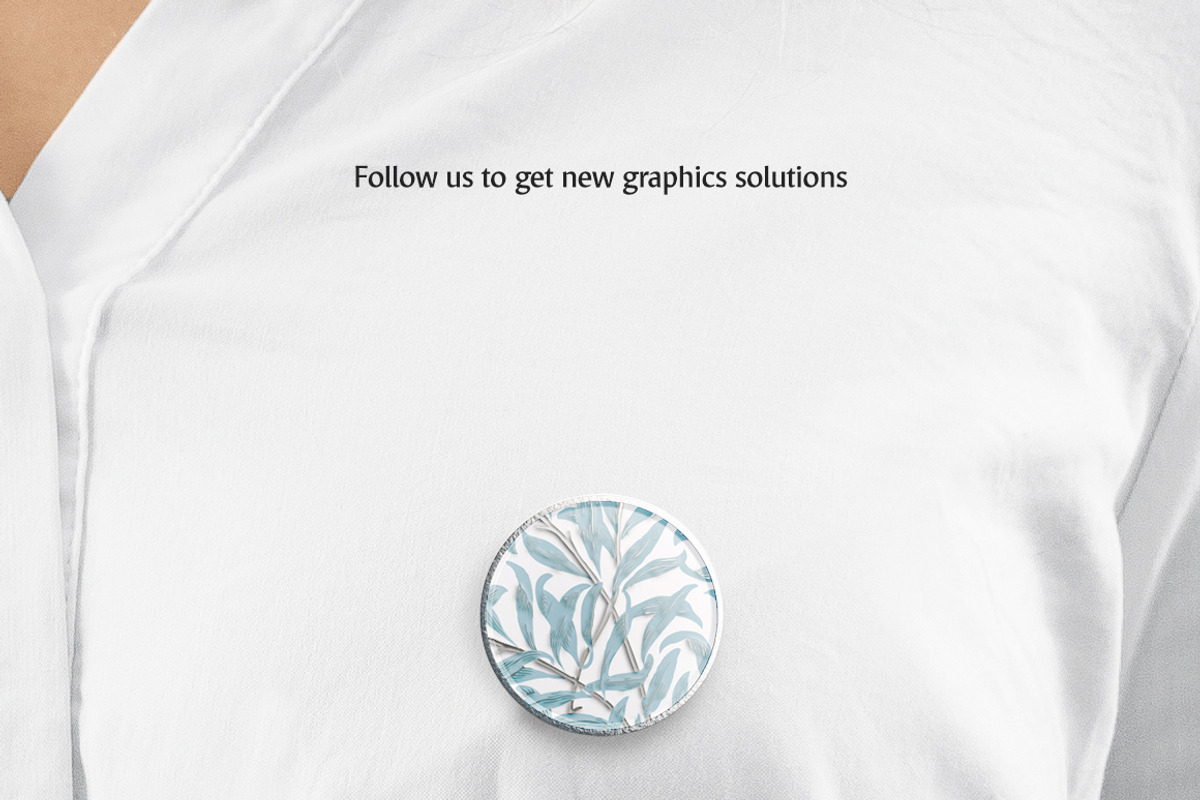 Round Enamel Pin Mockups Set, a Merchandise Mockup by rebrandy