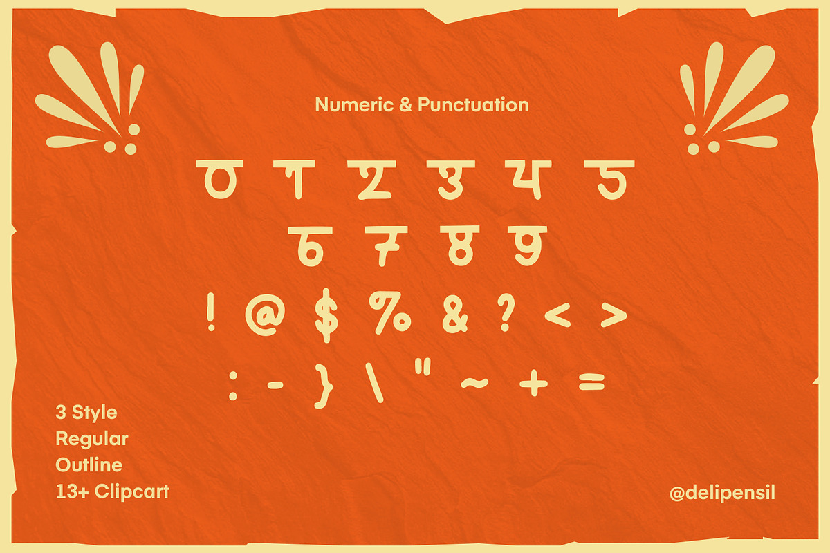 Hida - Hindi Cute Typeface, a Font by delipensil (Photo 3 of 10)