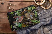 Chamomiles, golden cage and birds, a Pattern Graphic by Matrioshka (Thumbnail 3 of 7)