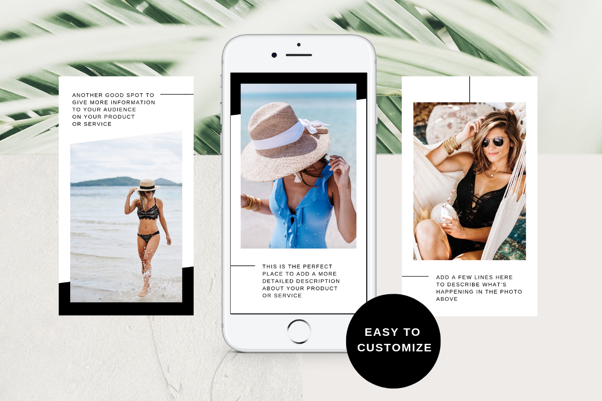 Instagram Stories Templates - CANVA, a Social Media Template by Just Like White Creative (Photo 2 of 5)