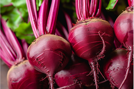 Beetroot half slice. Generate Ai, a Food & Drink Photo by Ylivdesign
