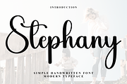 Stephany, a Handwritten Font by FreshTypeINK (Thumbnail 1 of 8)