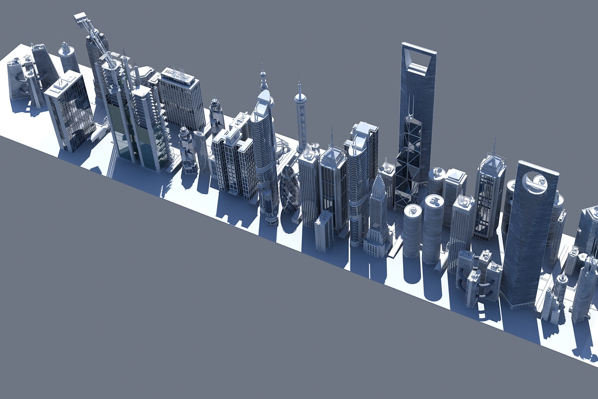 High Definition City 2012, an Architecture 3D Model by Giimann (Photo 2 of 14)