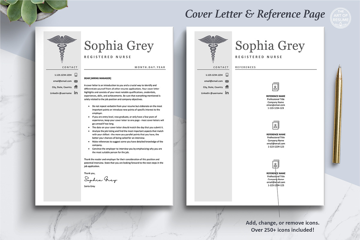 Nursing Medical Resume CV Template, a Resume Template by The Art of Resume (Photo 6 of 8)