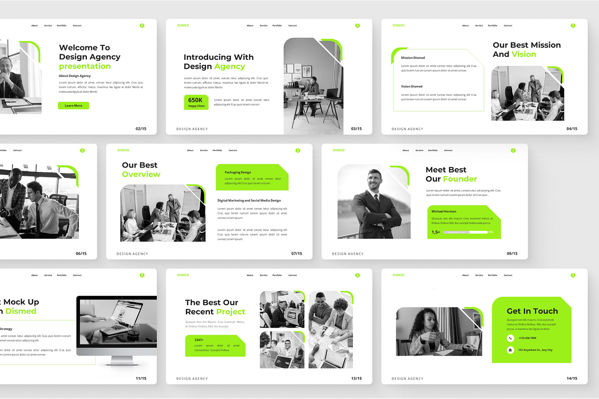 Dismed - Design Agency Powerpoint, a Presentation Template by SquidPixey (Photo 3 of 6)