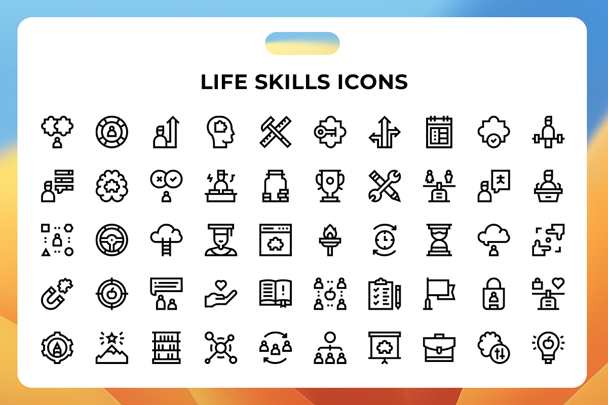 Life Skills Icons, an Icon by Wencory